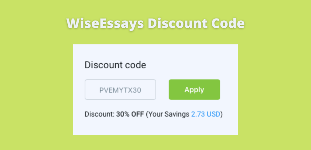 WiseEssays Discount Code
